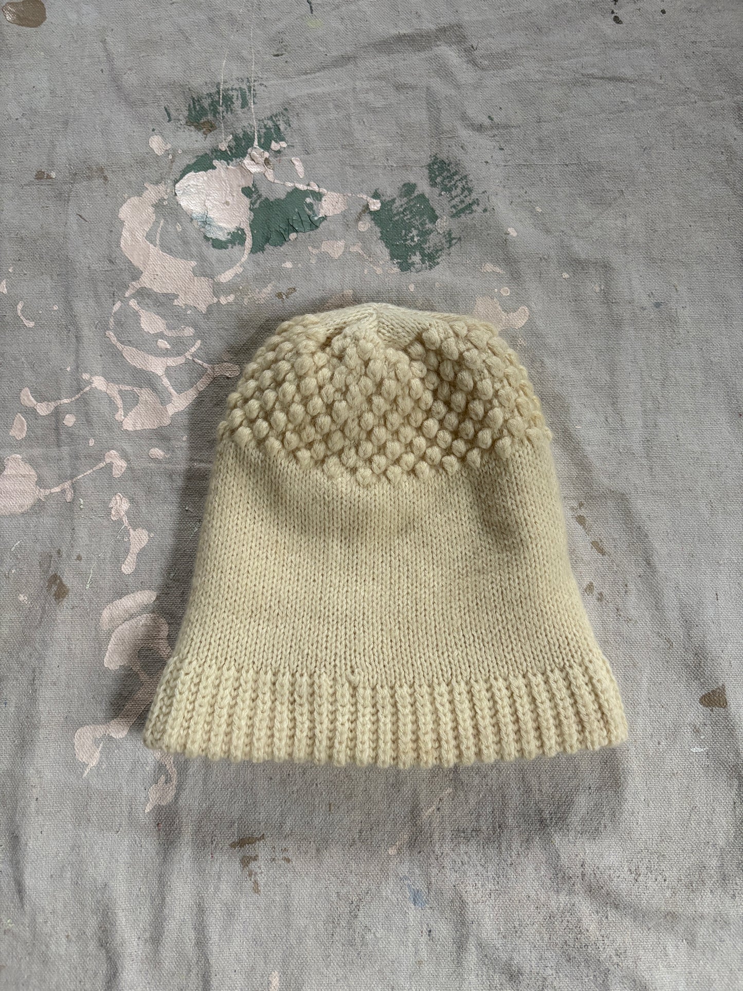 80s Popcorn Knit Beanie