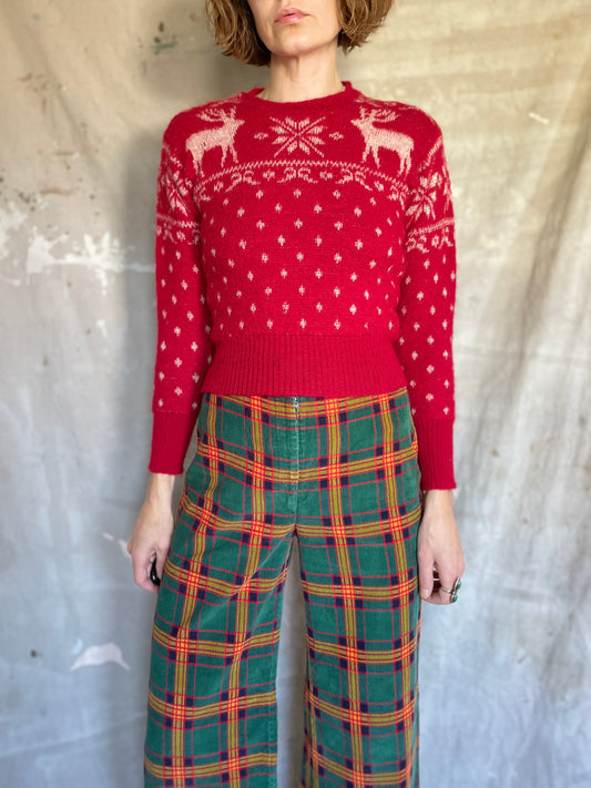 40s Jantzen Reindeer Sweater