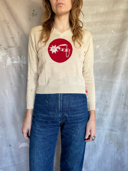 60s Spur Patch Sweater