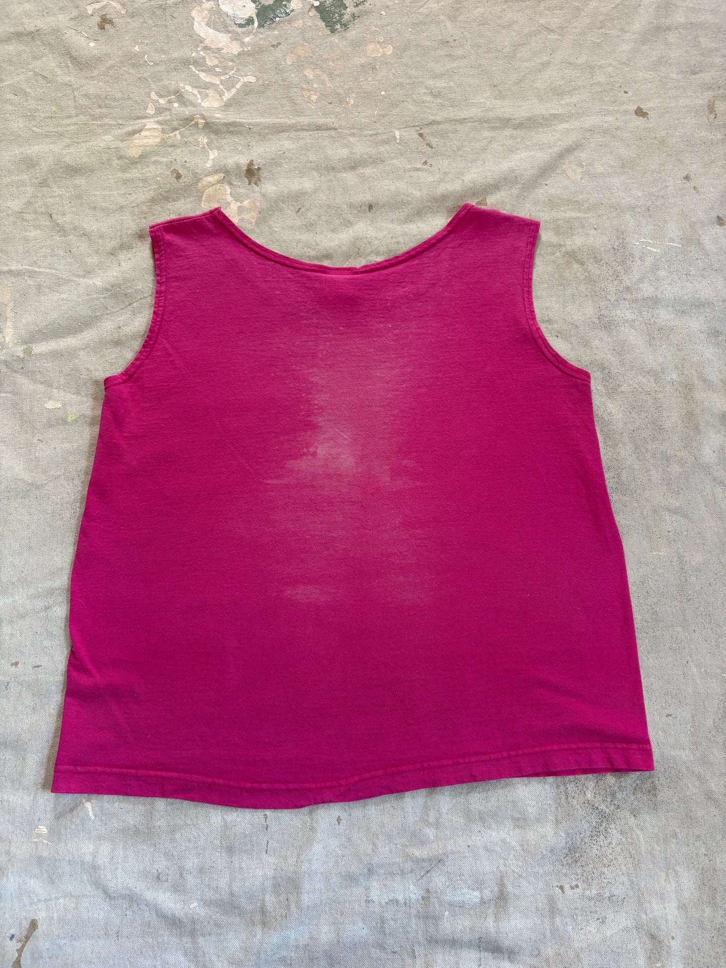 Vintage 90s Bright Pink Tank Top