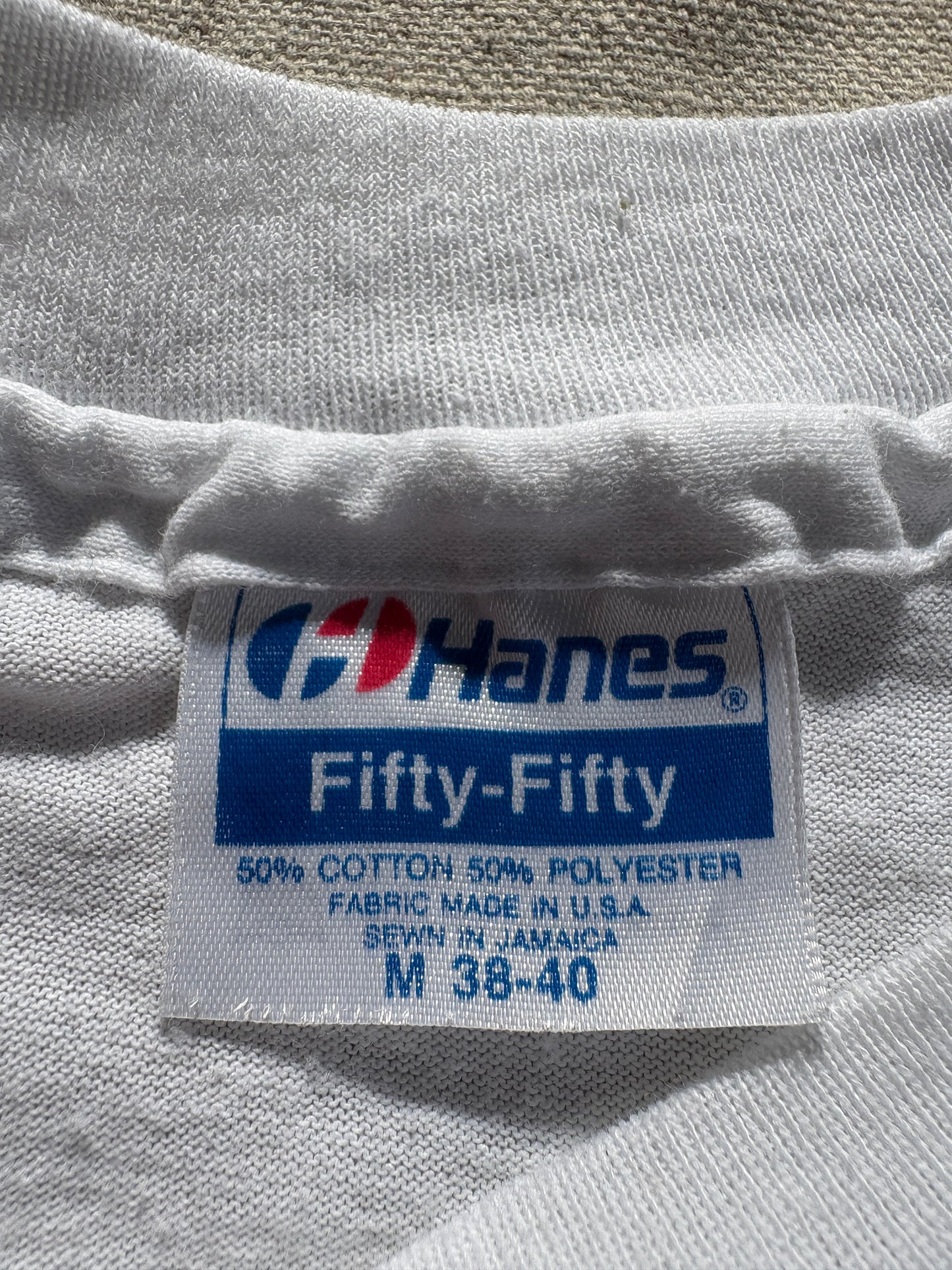 80s Bear And Eagle Mountain River Scene Nature Tee