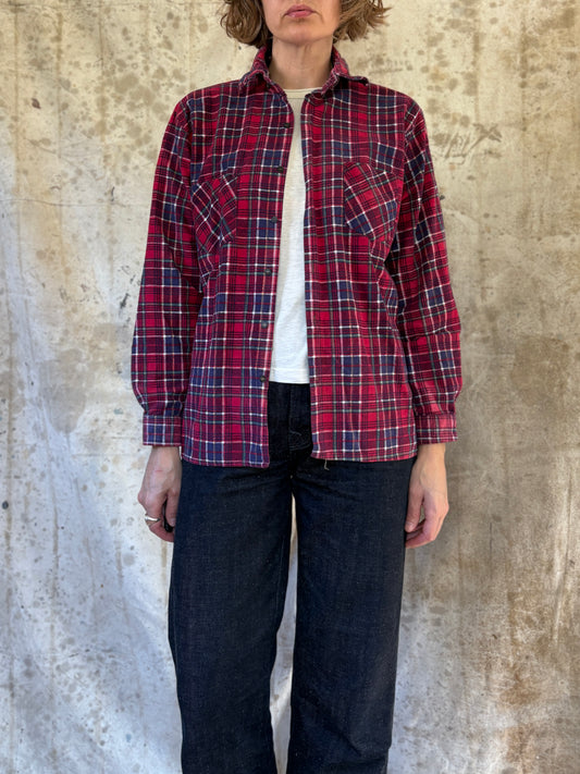 Vintage 90s Printed Cotton Flannel