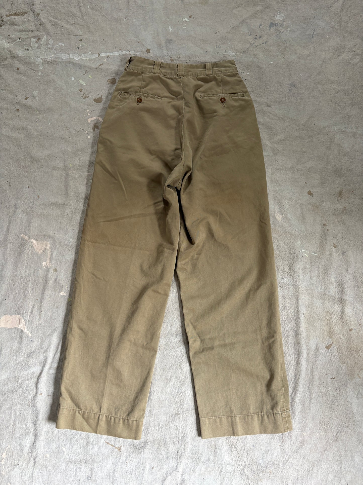 50s Military Khaki Trousers