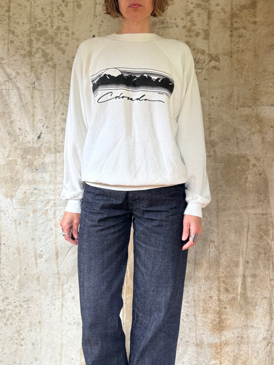 Vintage 80s Colorado Mountain Range Sweatshirt