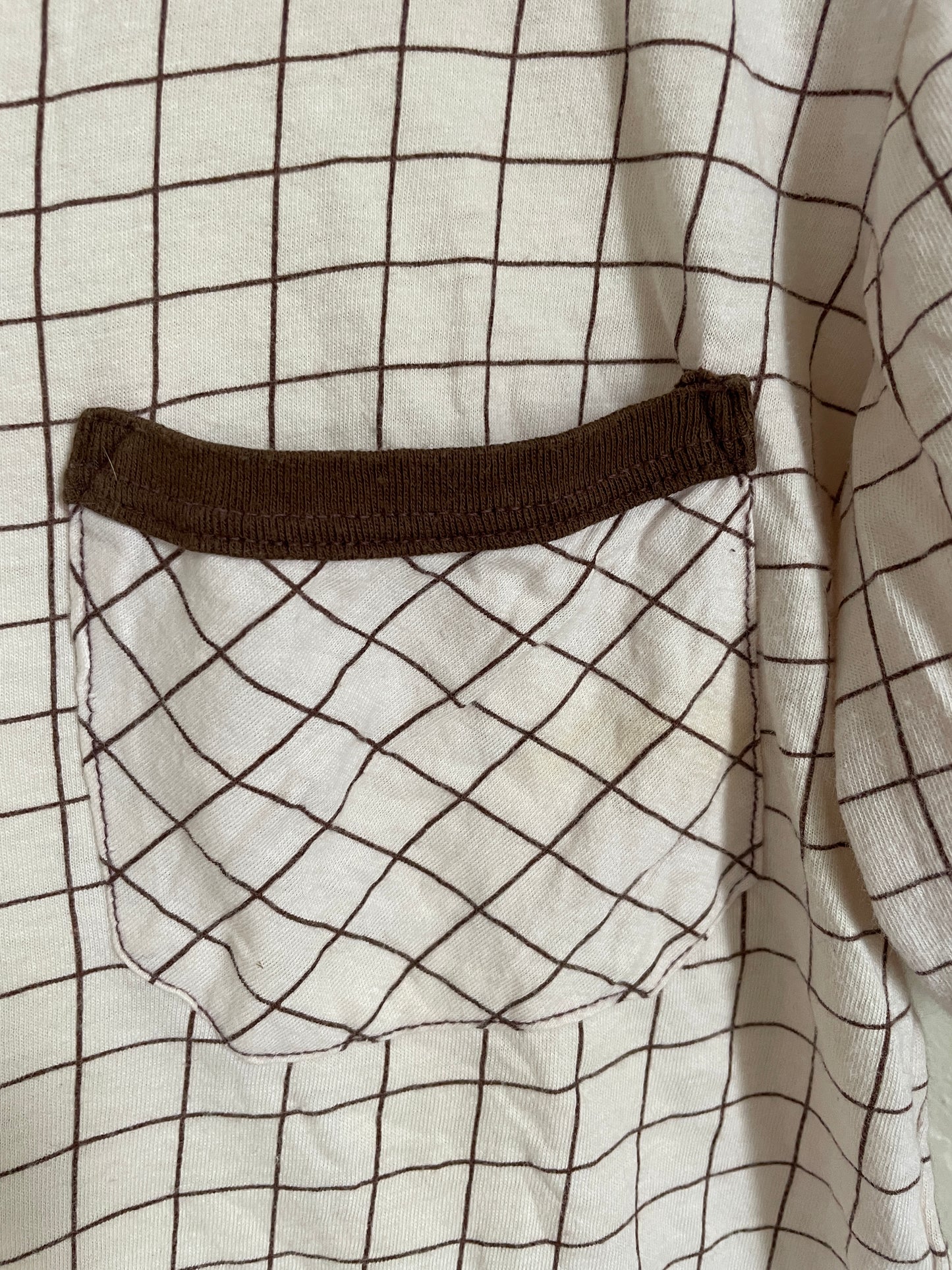 90s Brown Grid Tee