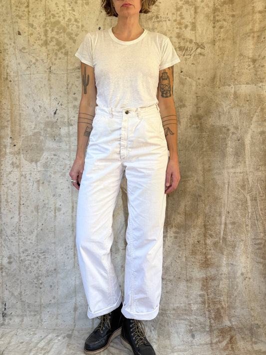 Vintage 80s Sears Ecru Painter Pants