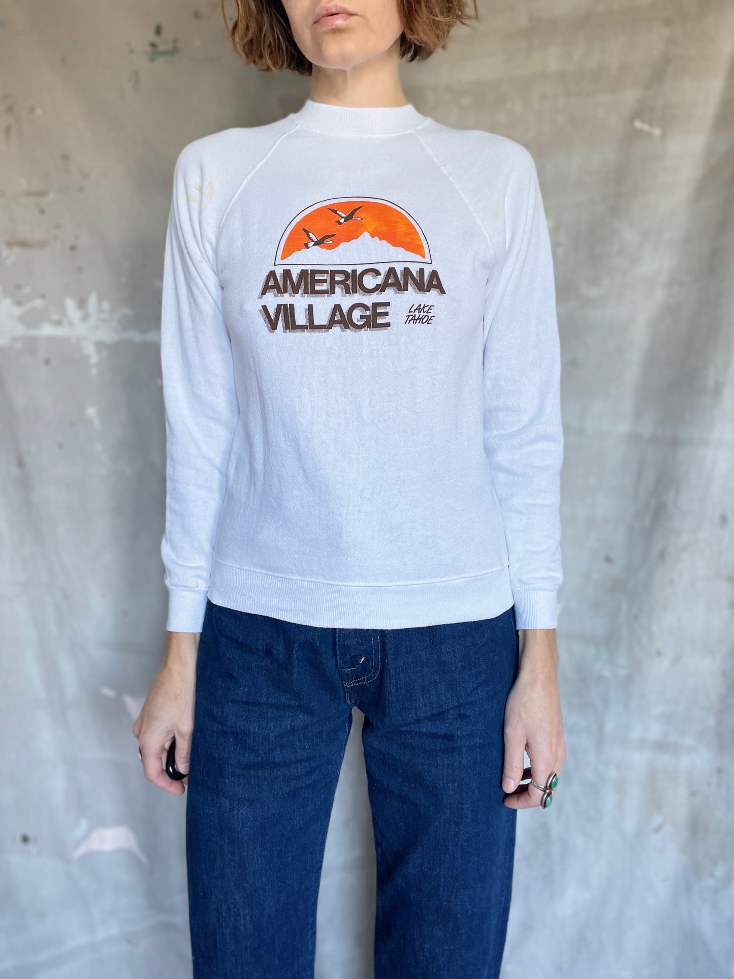 80s Lake Tahoe Americana Village Sweatshirt