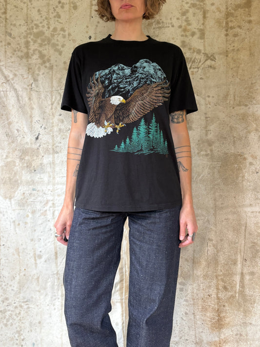 Vintage 80s Flying Eagle Mountain Forest Tee
