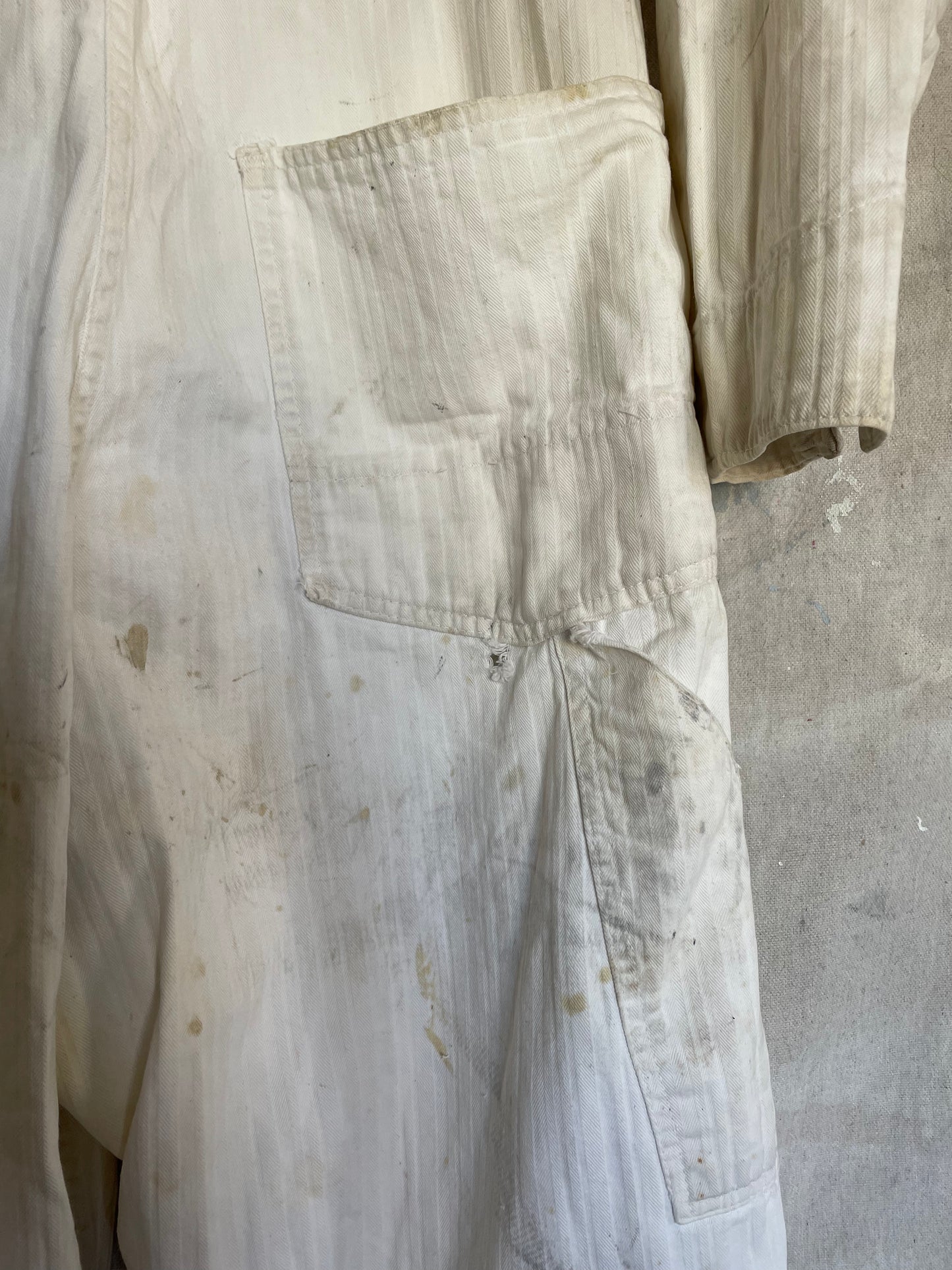 70s White HBT Coveralls