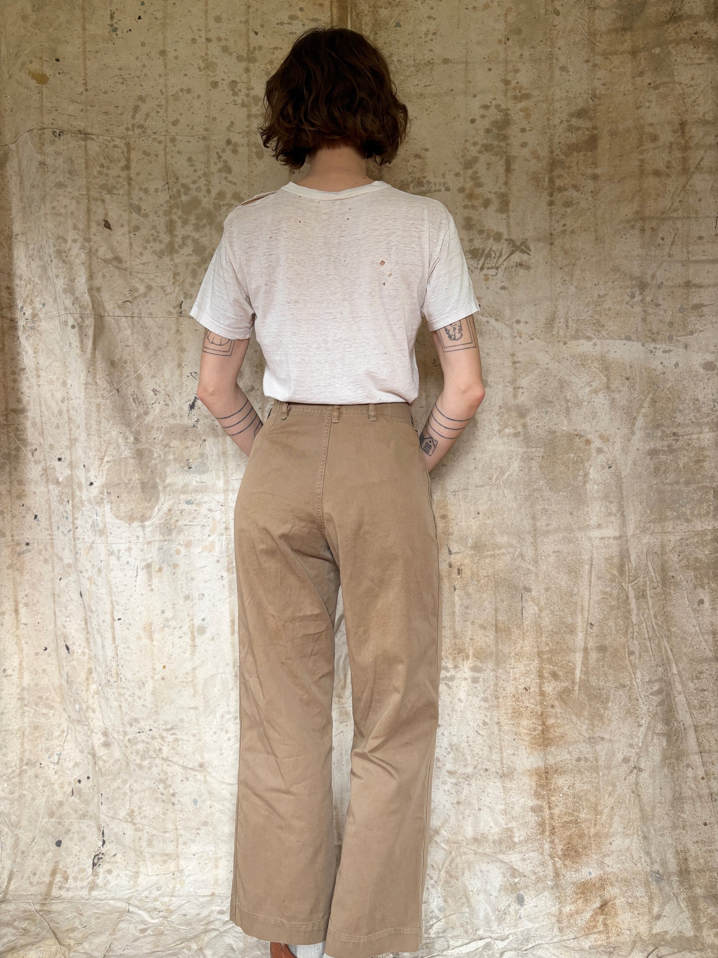 50s Military Khaki Slacks