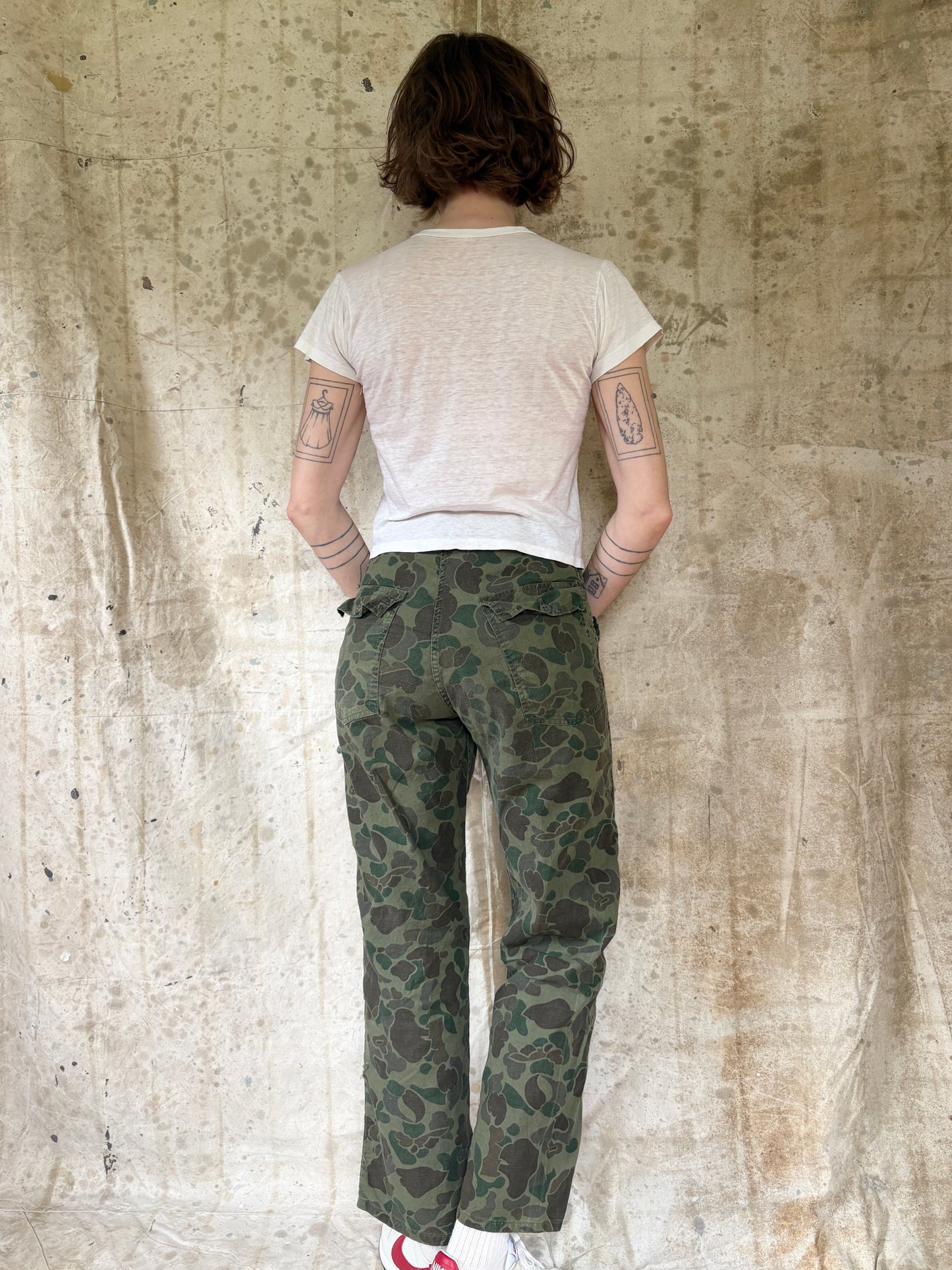 Vintage 80s Duck Camo Hunting Pants