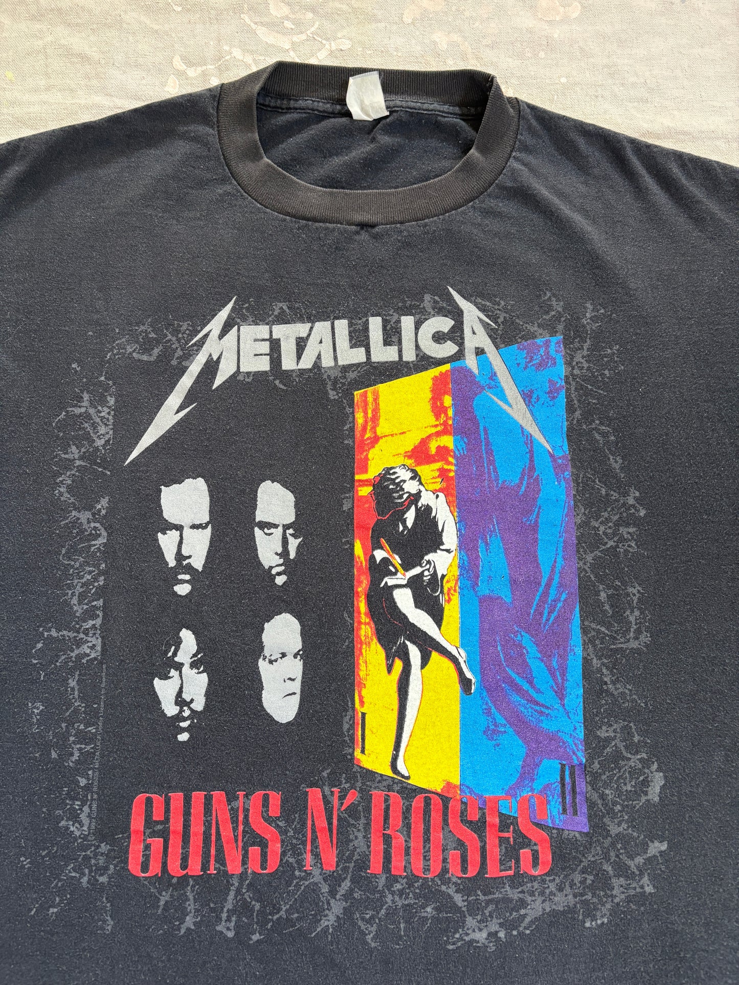 Vintage ‘92 Metallica, Guns N’ Roses, Faith No More Tour Tee
