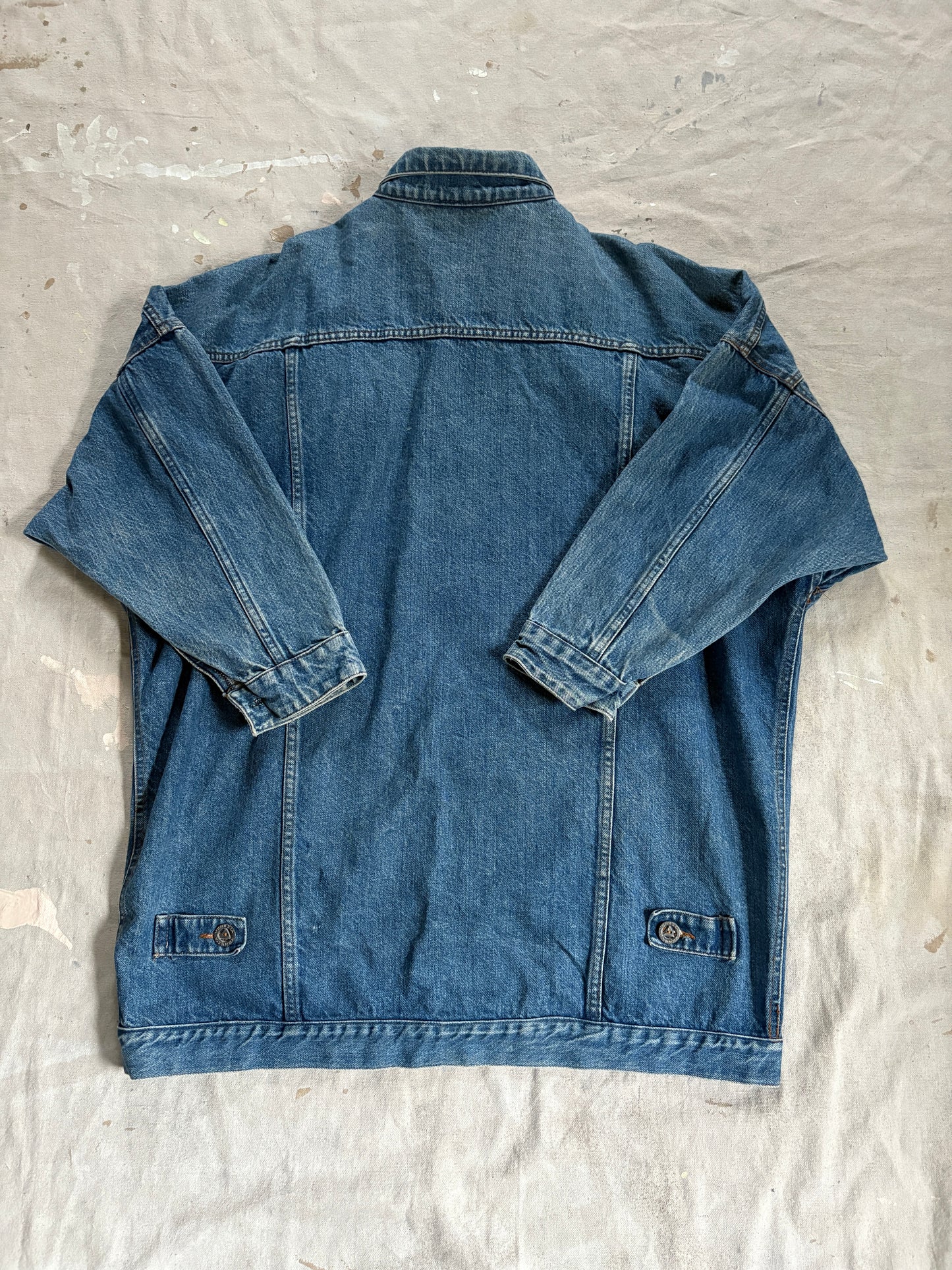 90s Long Denim Coat