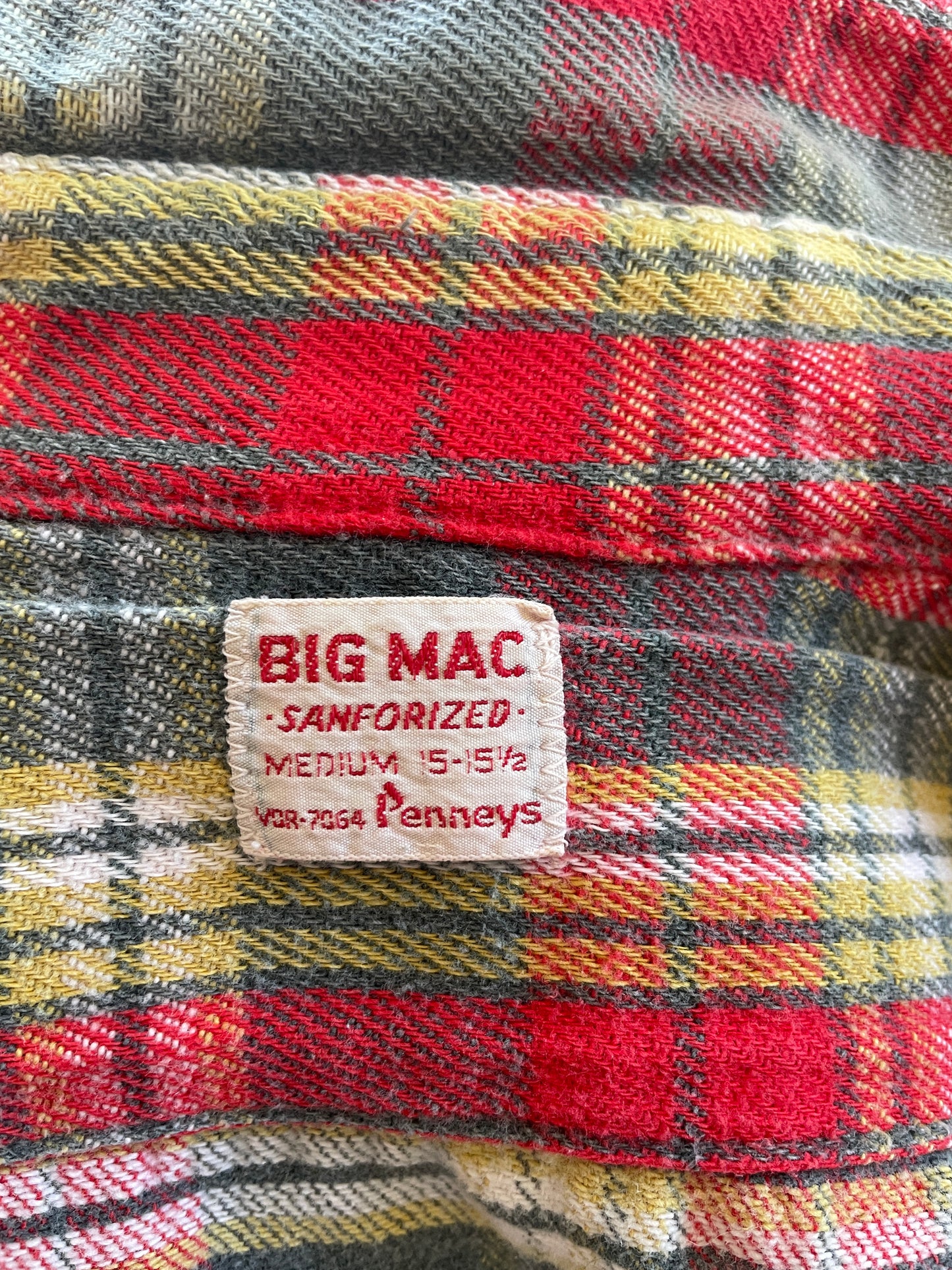 60s Penney’s Plaid Flannel Shirt