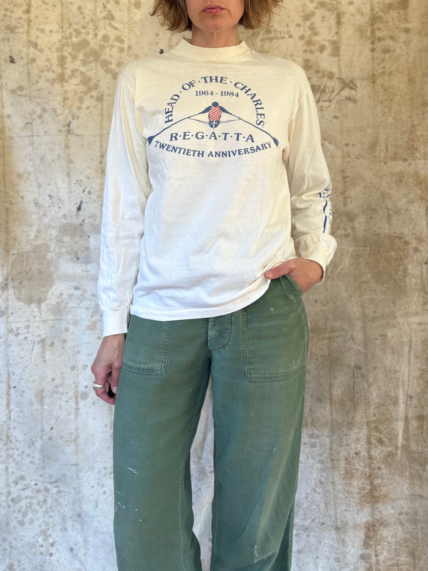 Vintage 80s Head Of The Charles Regatta Long Sleeve Tee