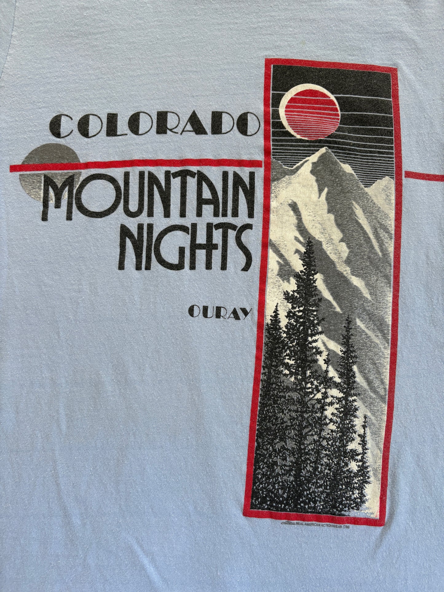 80s Ouray Colorado Mountain Nights Long Sleeve Tee