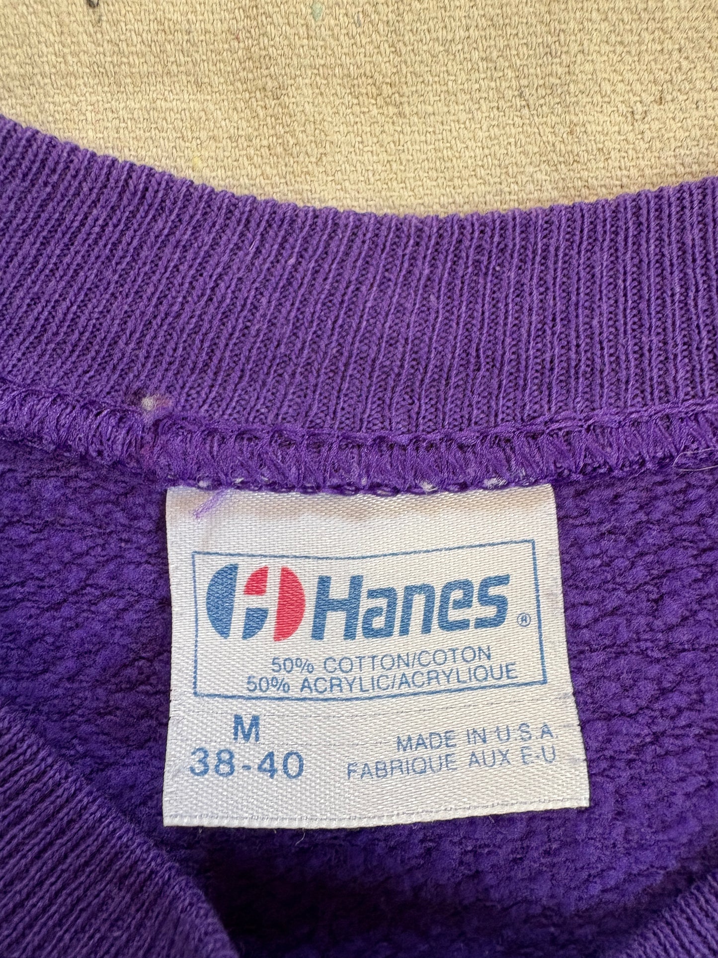Vintage 80s/90s Violet Flower Sweatshirt
