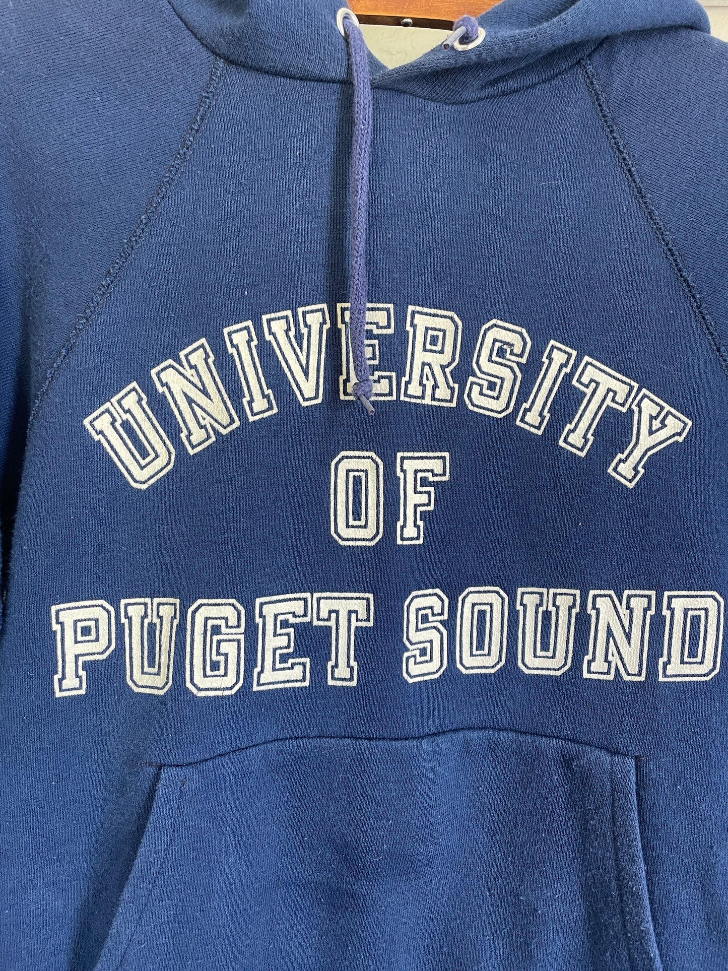 80s University Of Puget Sound Hoodie Sweatshirt