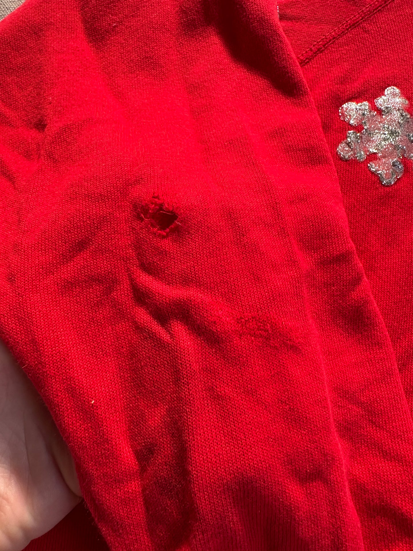 Vintage 80s Handmade Snowflake “Ugly Christmas” Sweatshirt