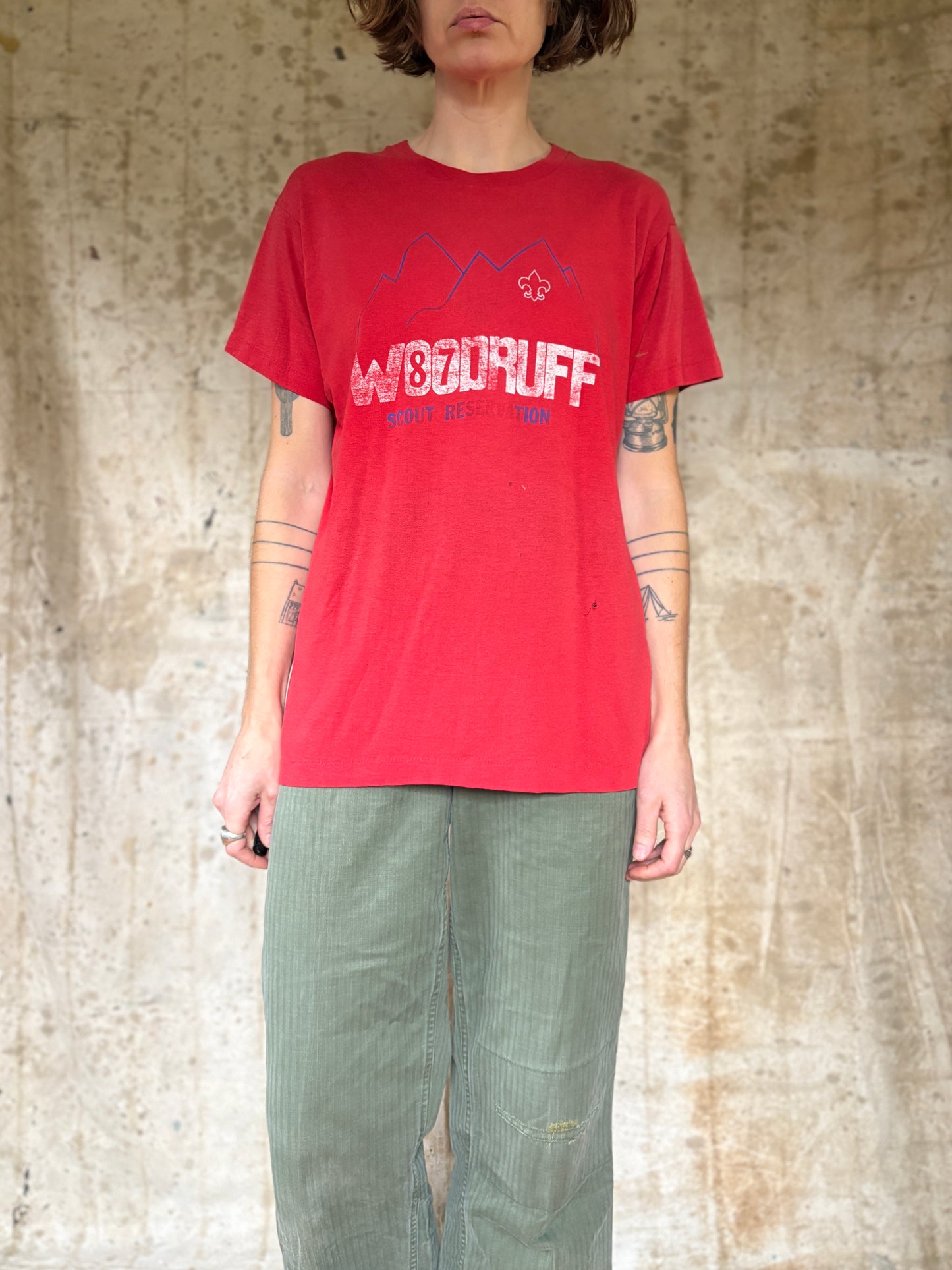 Vintage 80s BSA Woodruff Scout Reservation Tee