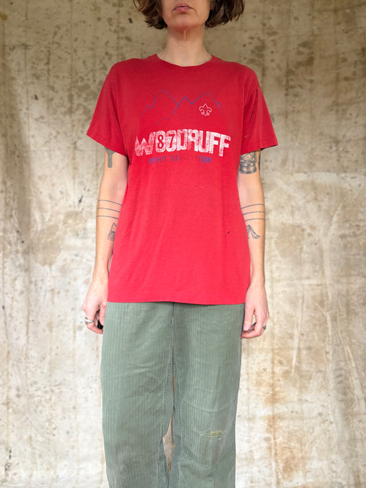 Vintage 80s BSA Woodruff Scout Reservation Tee