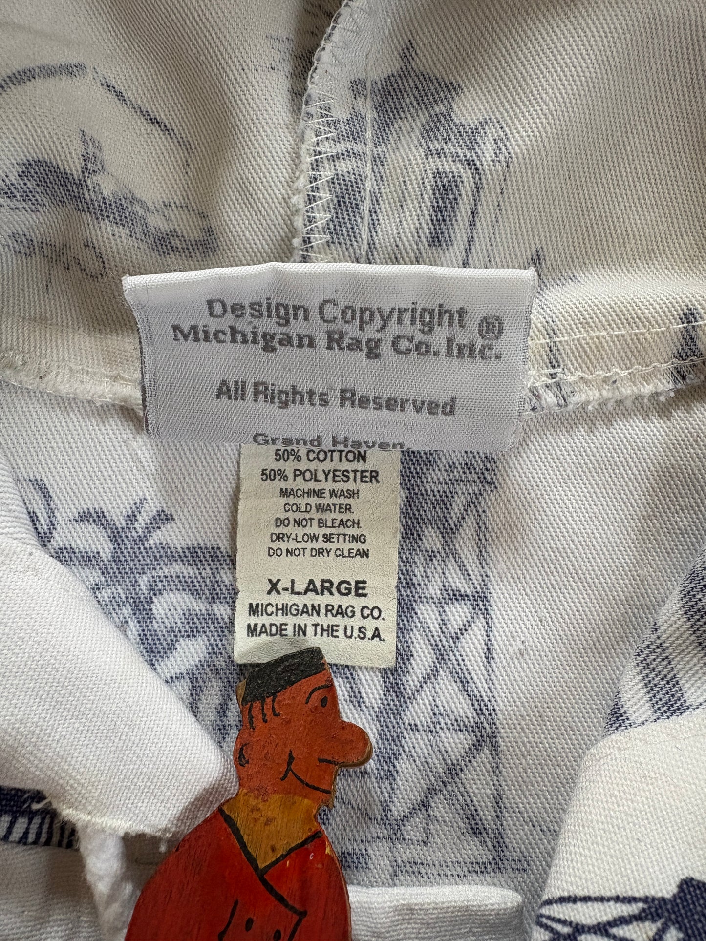 90s Michigan Rag Co. AOP Lighthouse Coat