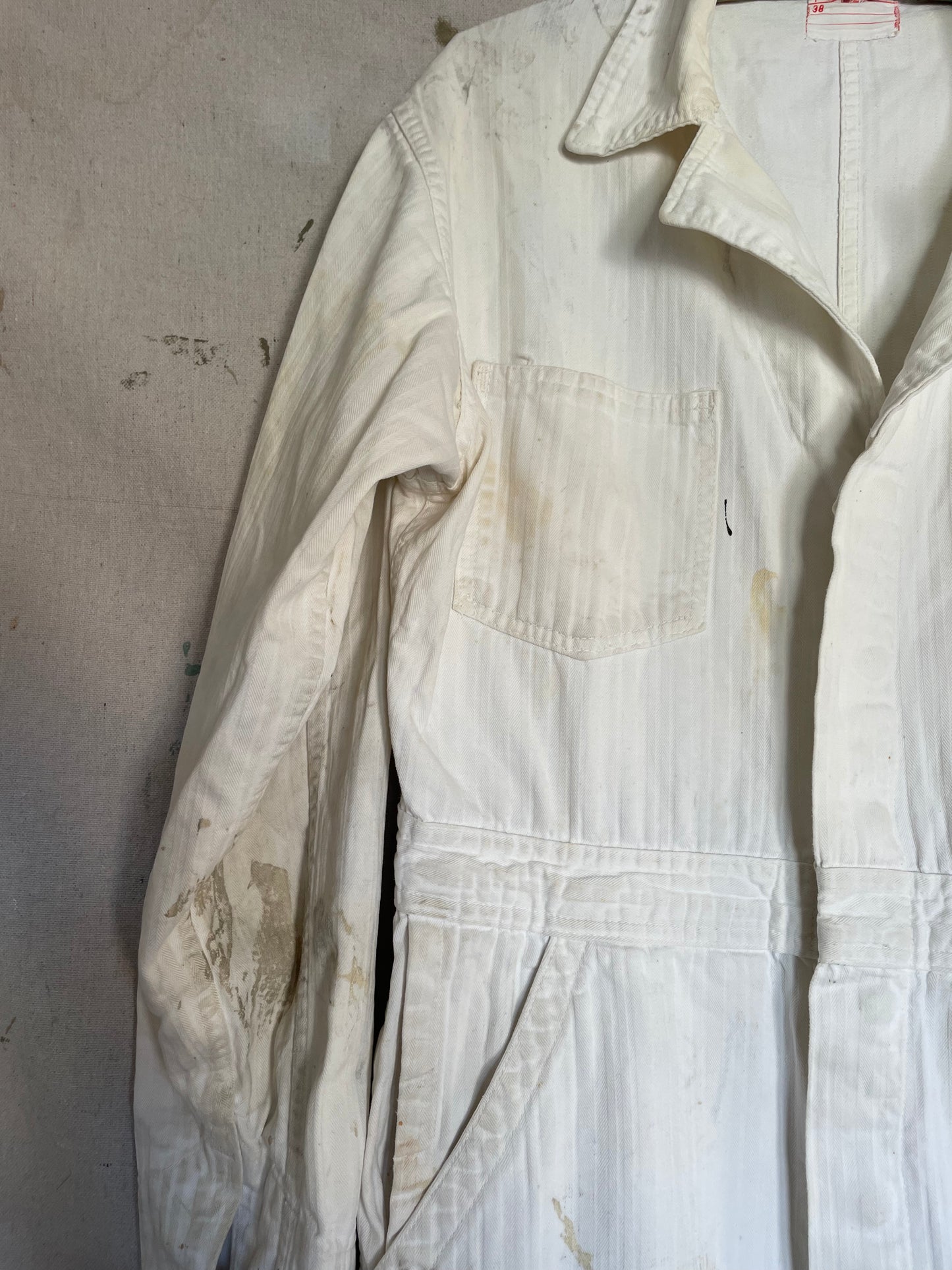 70s White HBT Coveralls