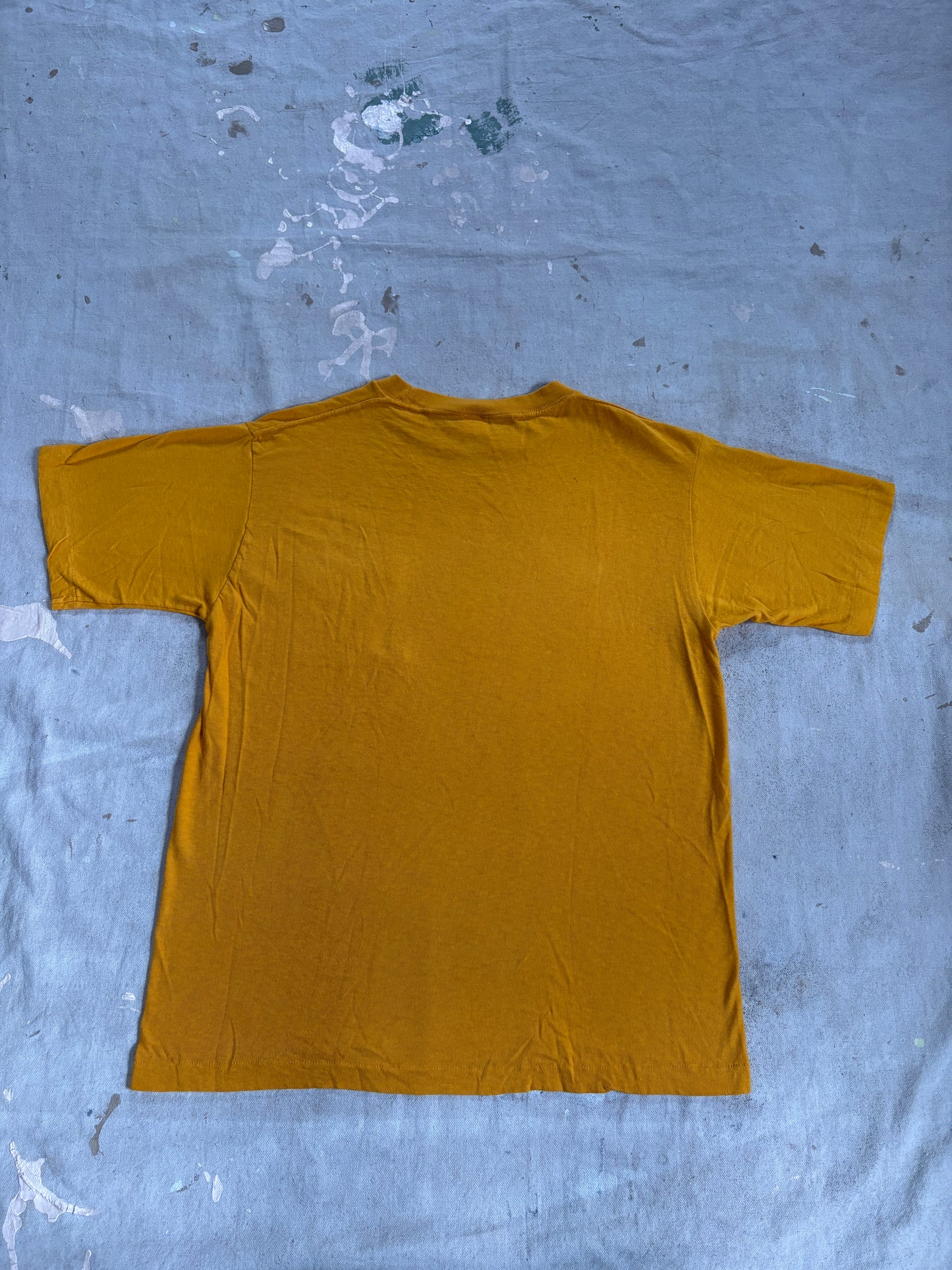 Vintage 60s/70s BVD Blank Yellow Pocket Tee