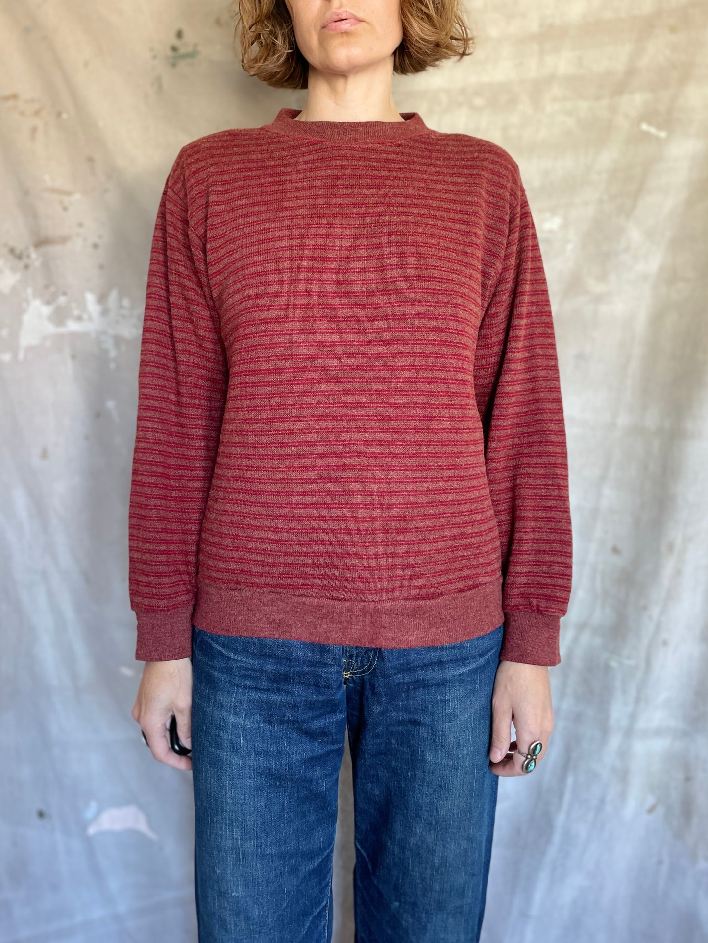 60s Micro Stripe Sweatshirt