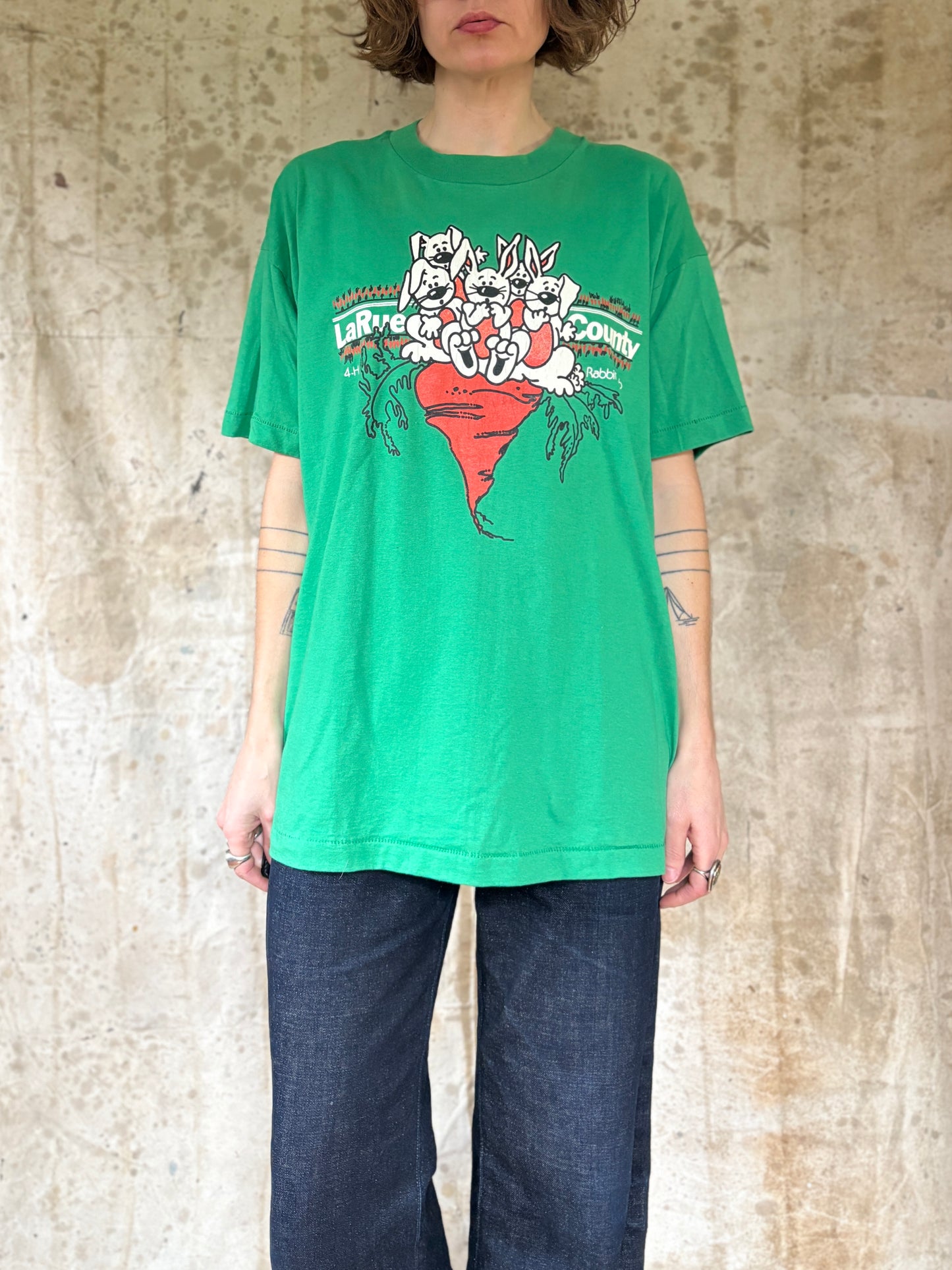 Vintage 80s La Rue County Rabbit Club Tee