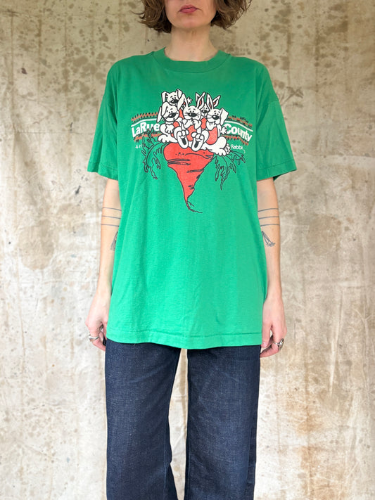 Vintage 80s La Rue County Rabbit Club Tee
