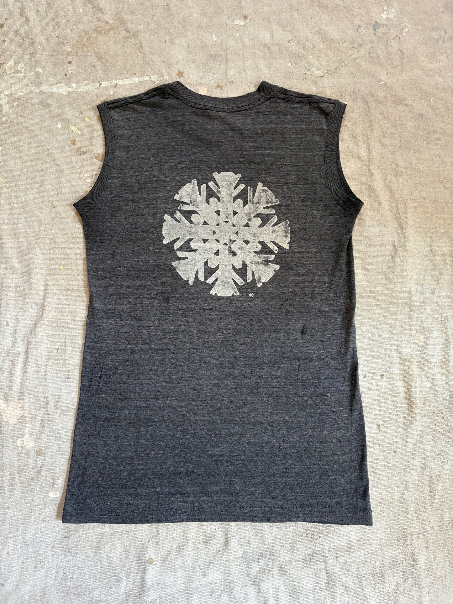 Vintage 80s Wetsno Snowflake Muscle Tee