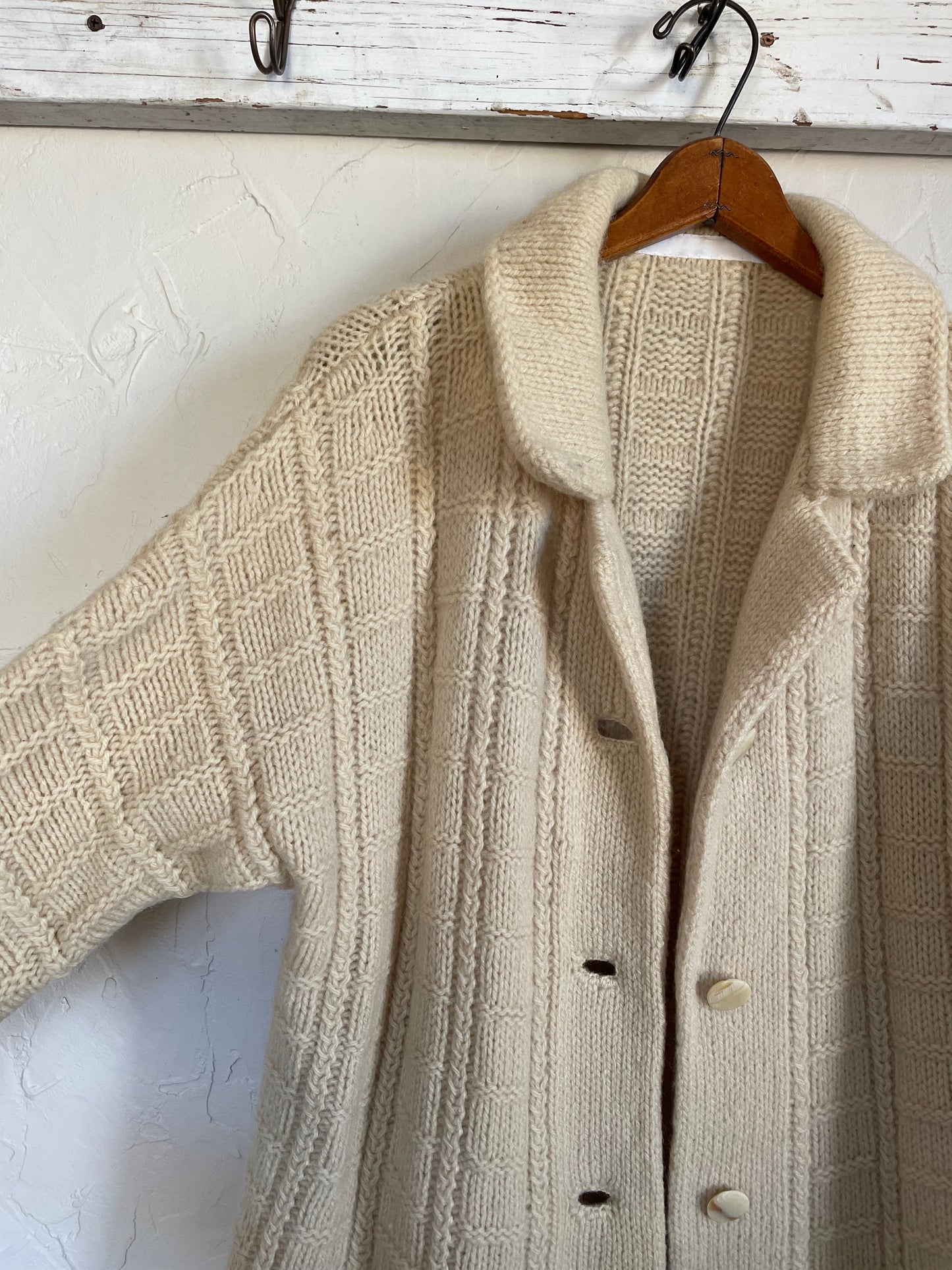 70s Chunky Knit Duster Sweater