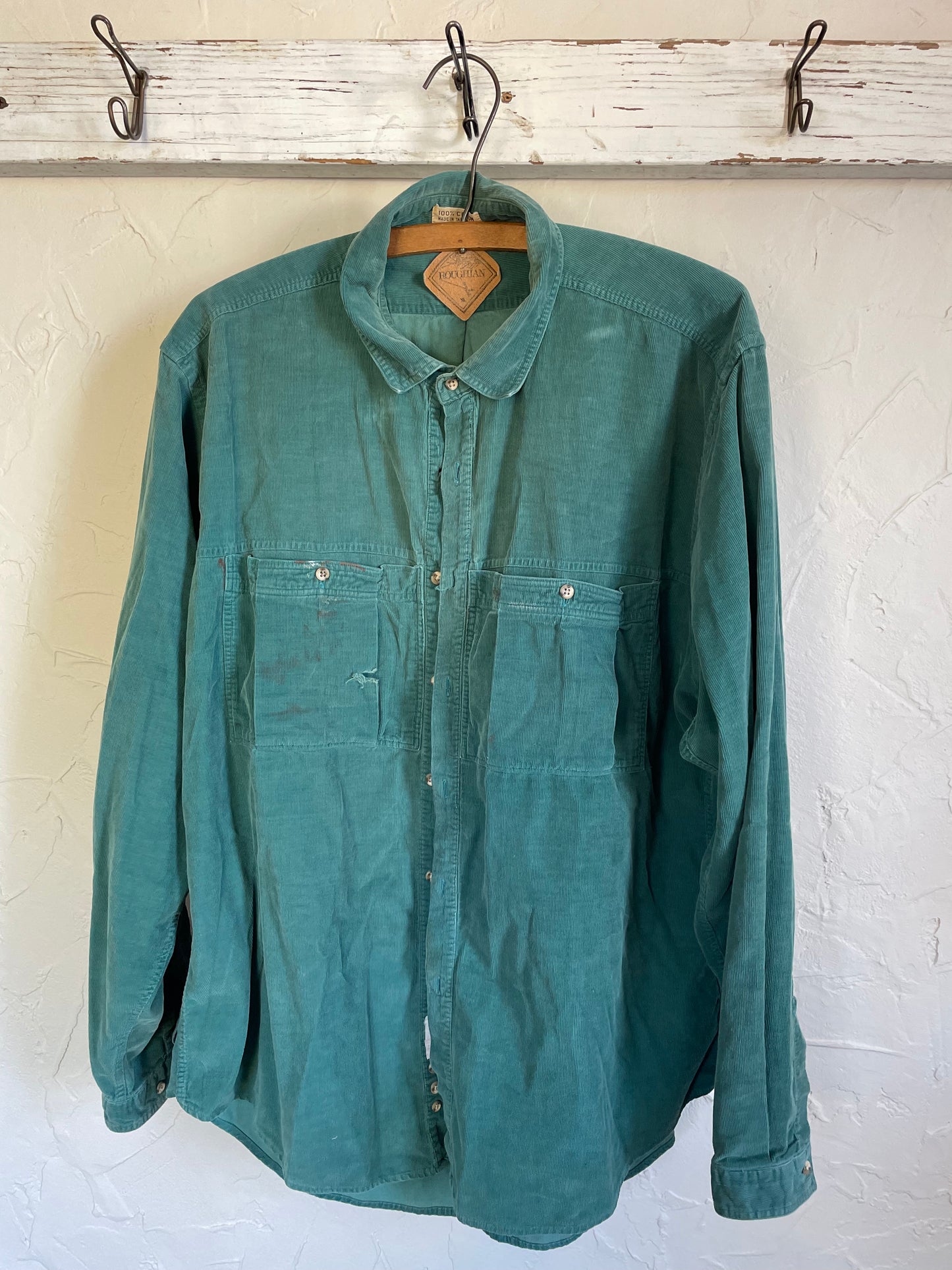 90s Evergreen Corduroy Button Down Shirt