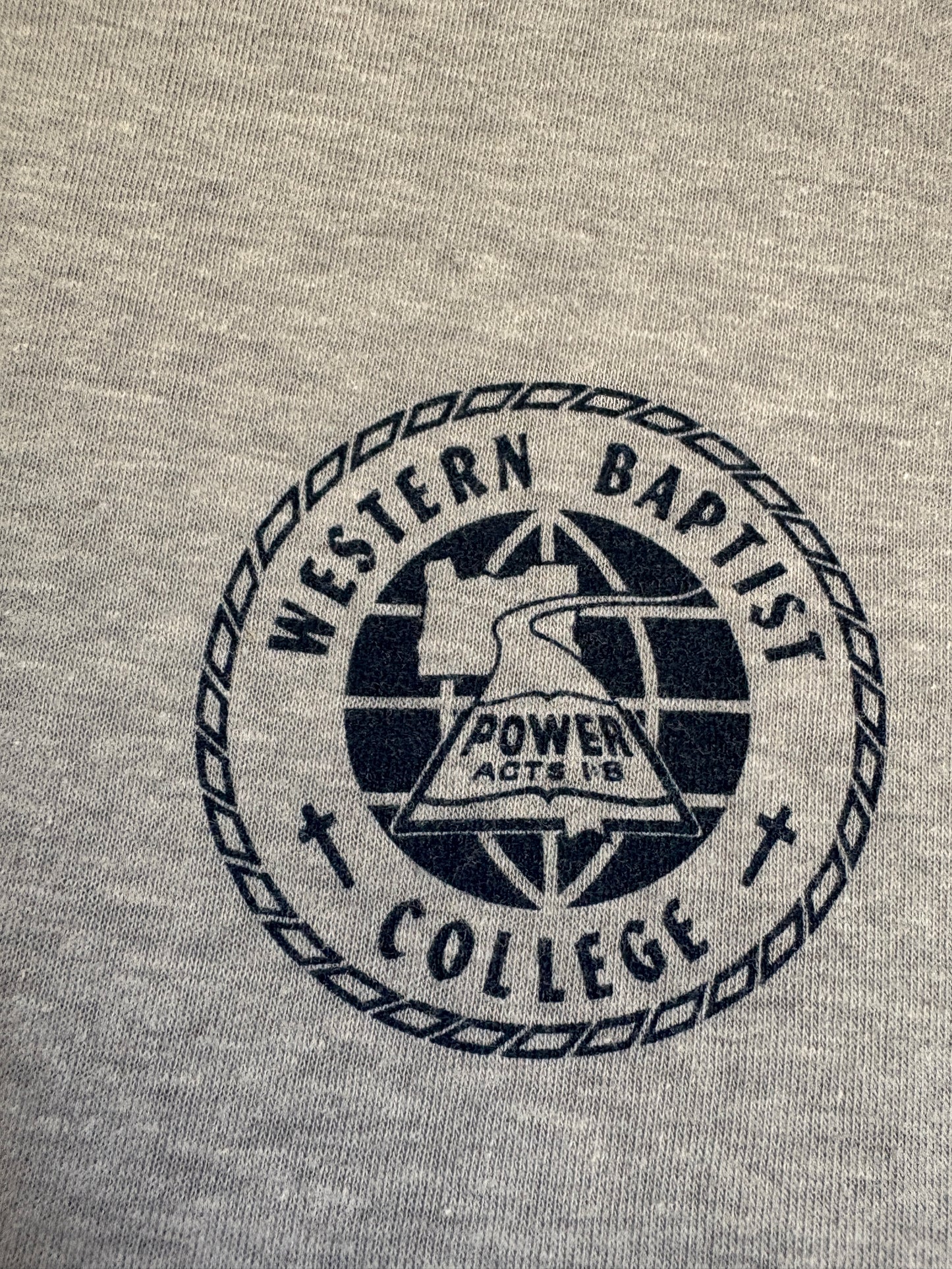 Vintage 80s Western Baptist College Tee