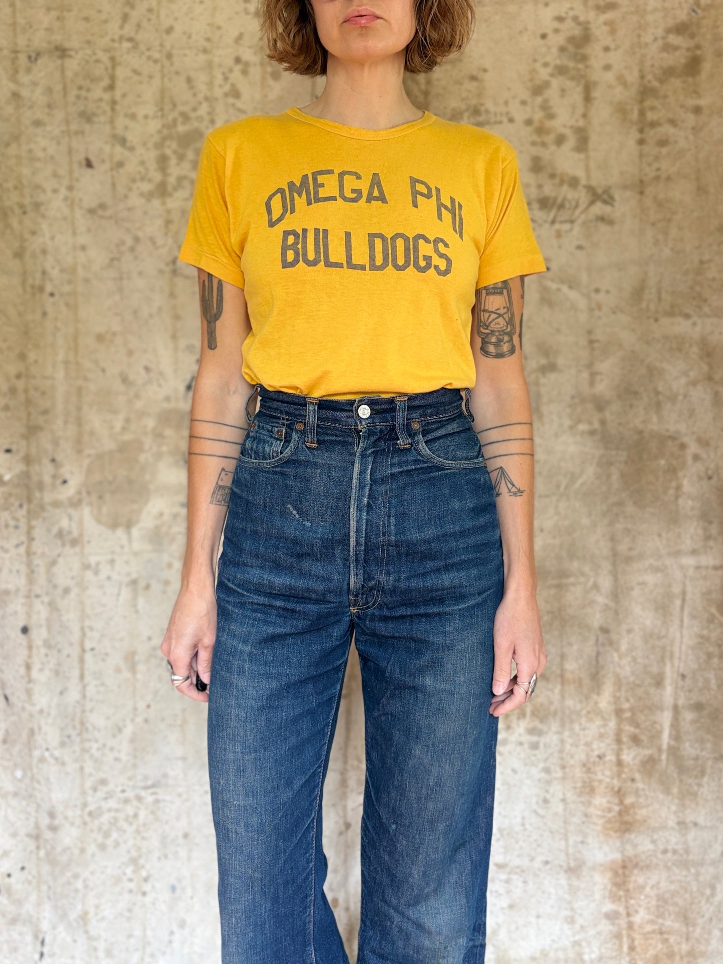 50s Wilton Omega Phi Bulldogs Tee