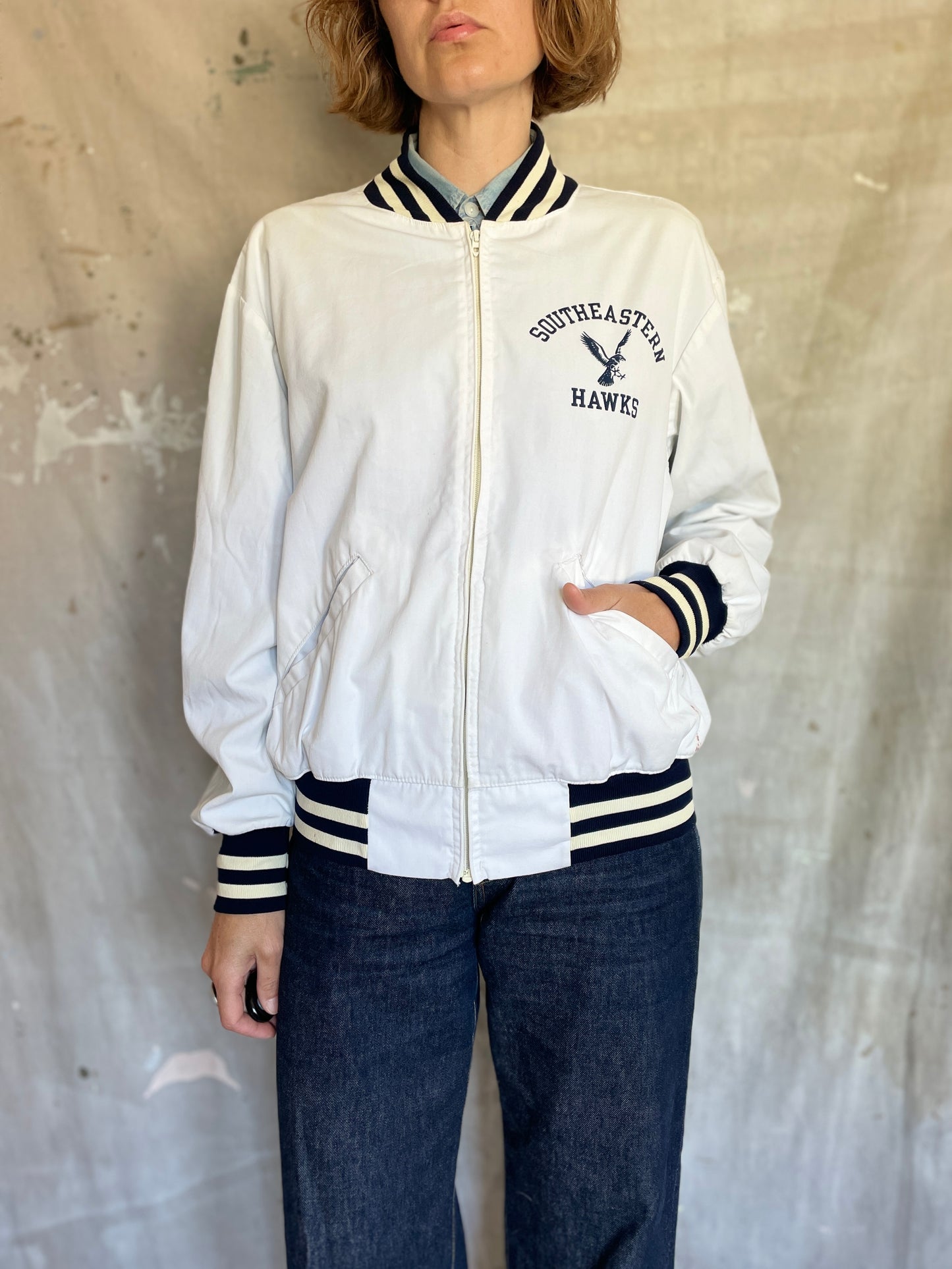 60s Champion Southeastern Hawks Jacket