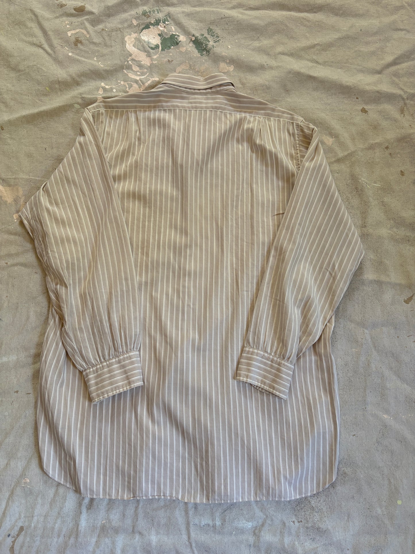 50s Arrow Sanforized Stripe Button Down Shirt