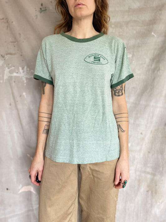 Vintage 70s Michigan State Football Tee