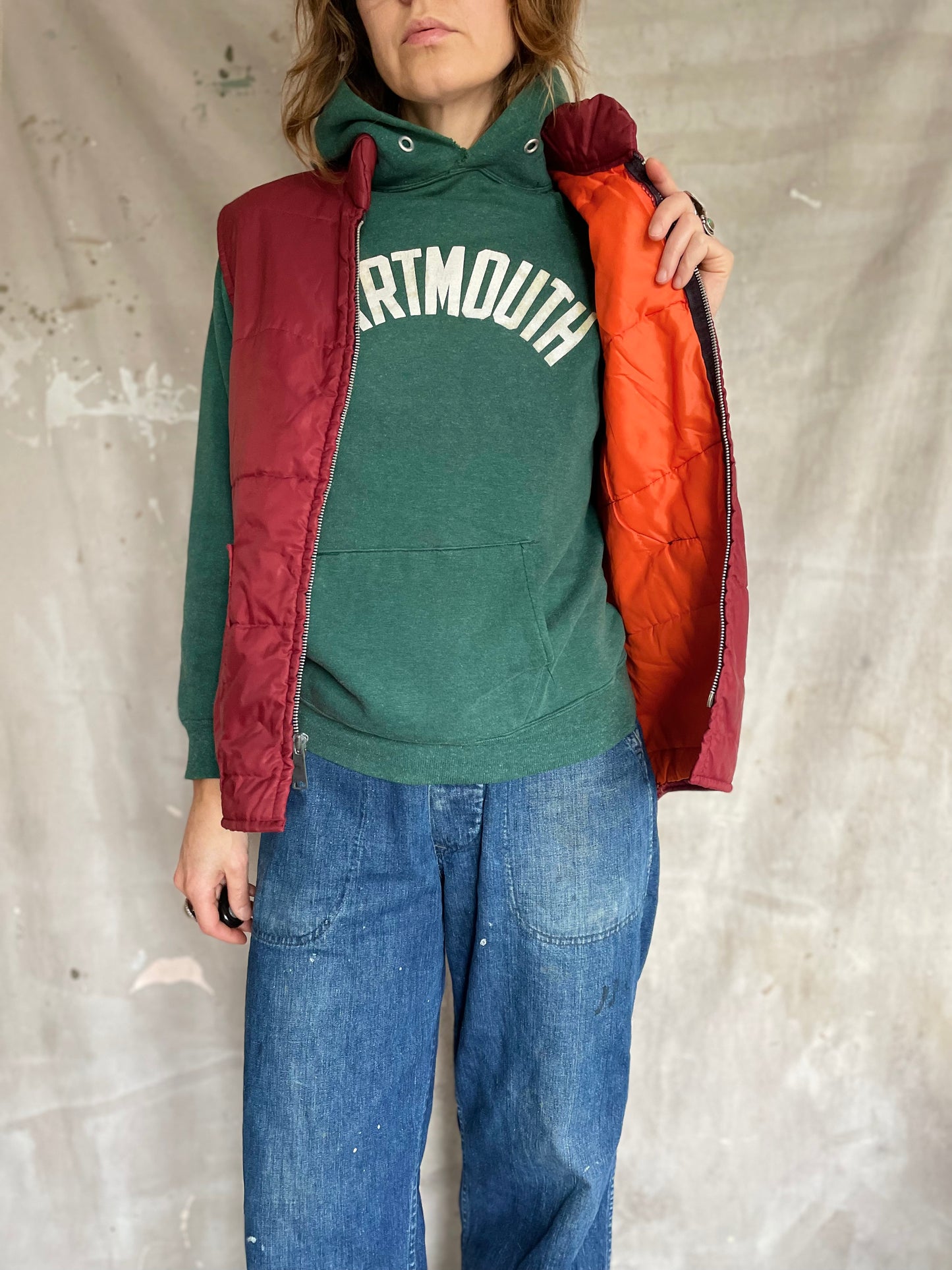 80s Maroon Vest