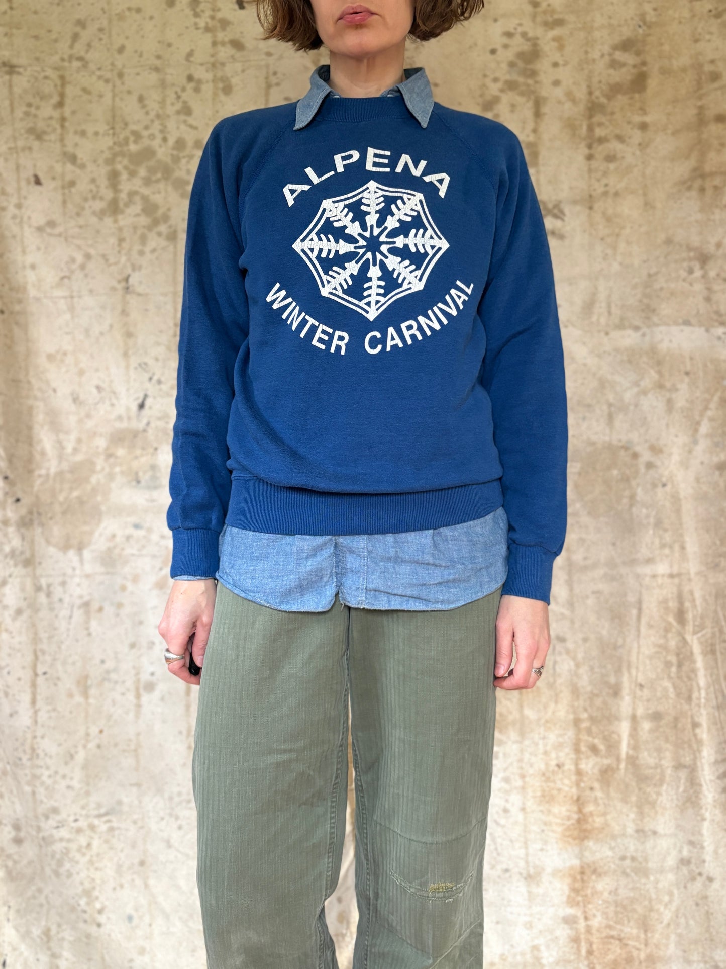 Vintage 80s Alpena Michigan Winter Carnival Sweatshirt