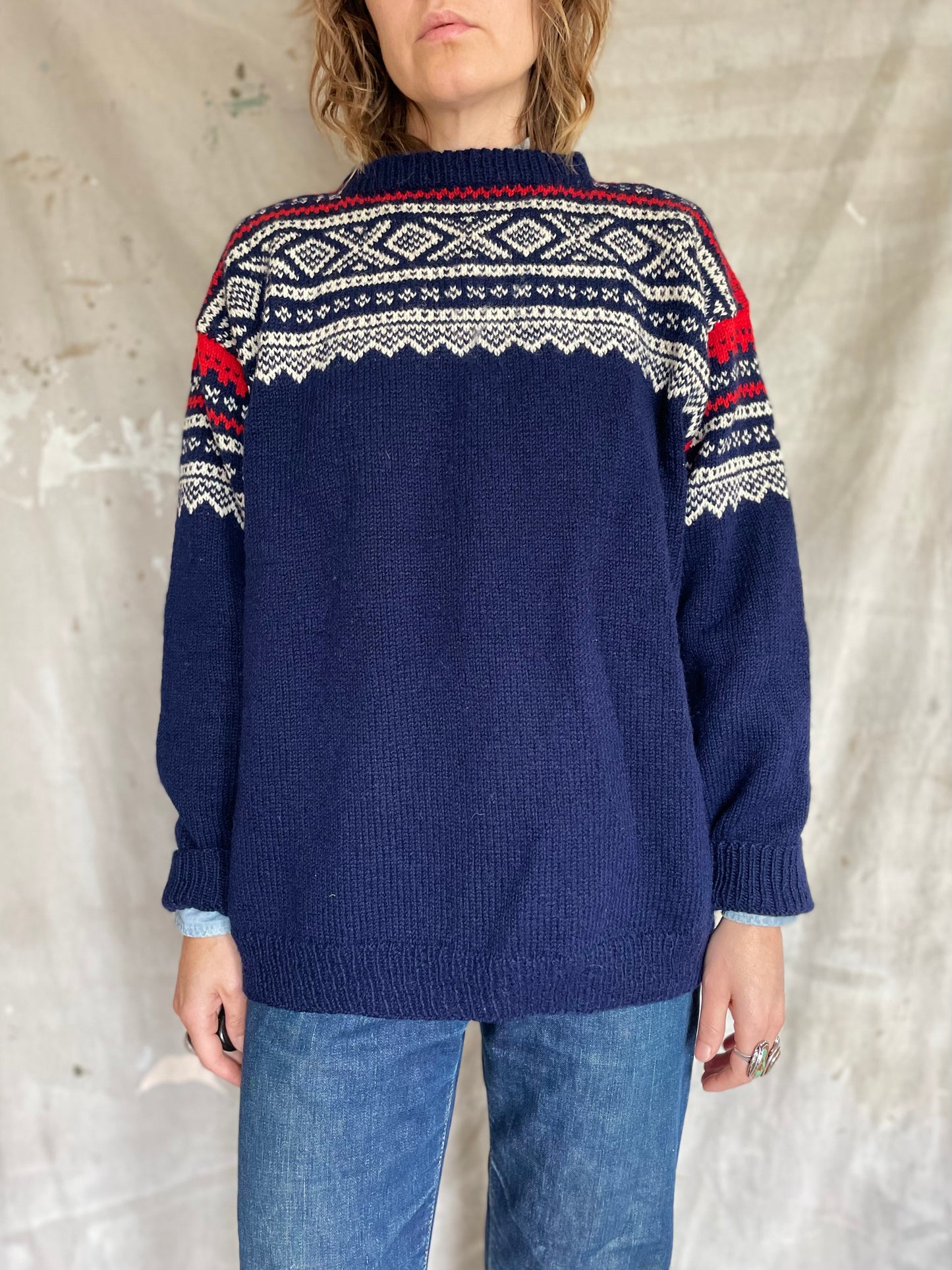 80s Norwegian Knit Sweater