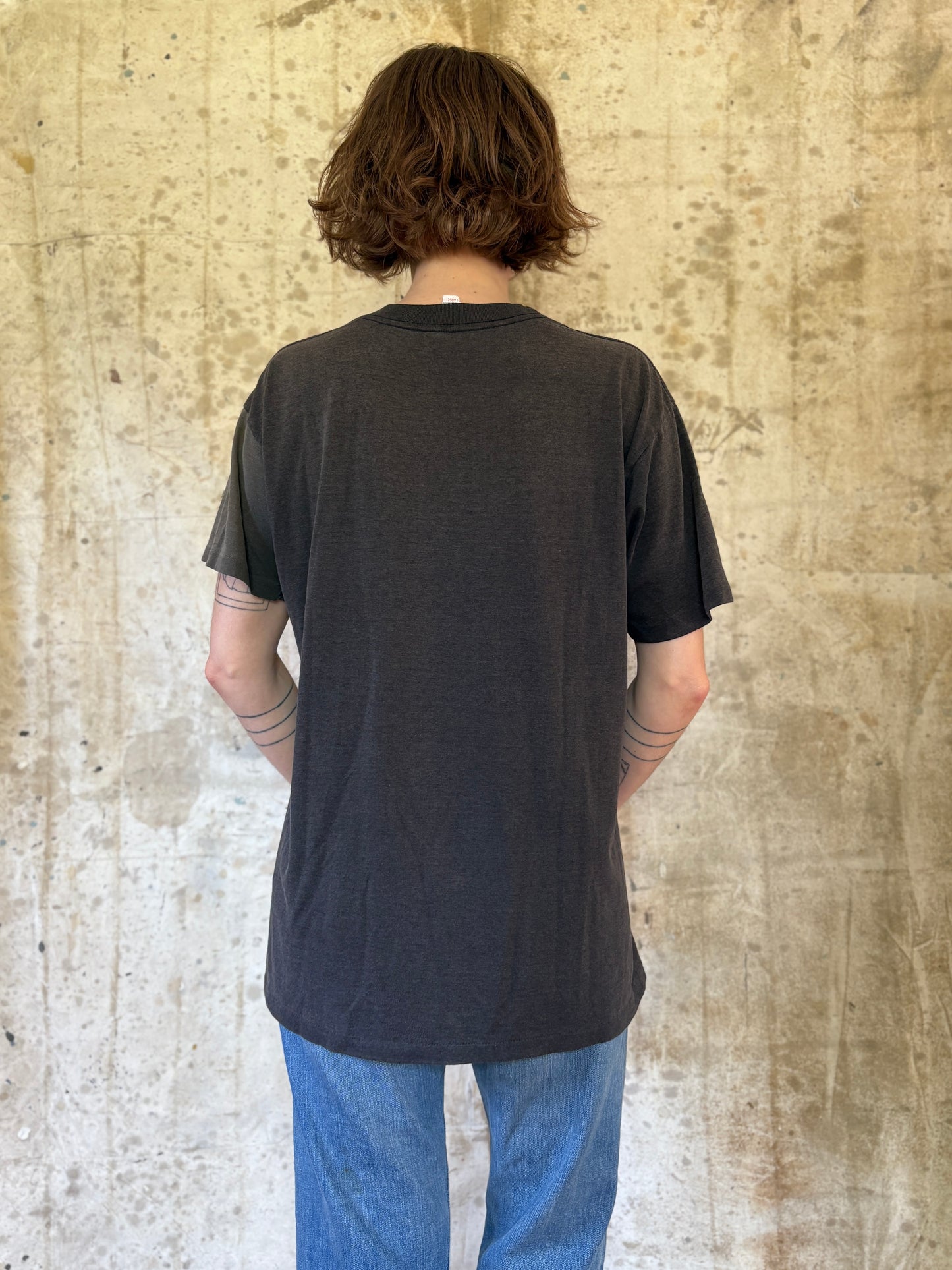 Vintage 80s Faded Black Texas Sailboat Tee