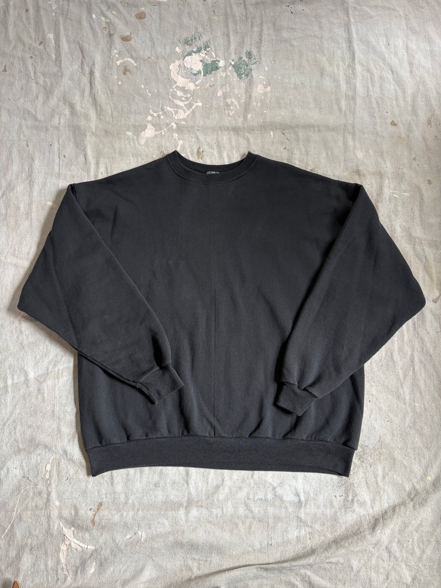 Vintage 90s Blank Black Sweatshirt