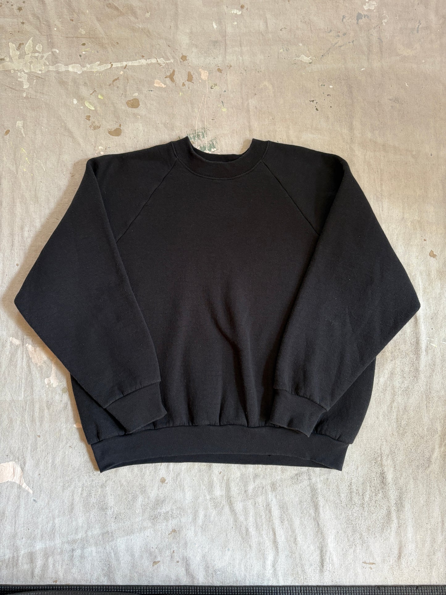 Vintage 90s Blank Black Sweatshirt