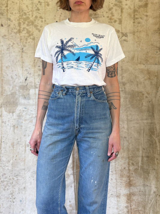 Vintage 80s Biloxi Beach Mississippi Tee