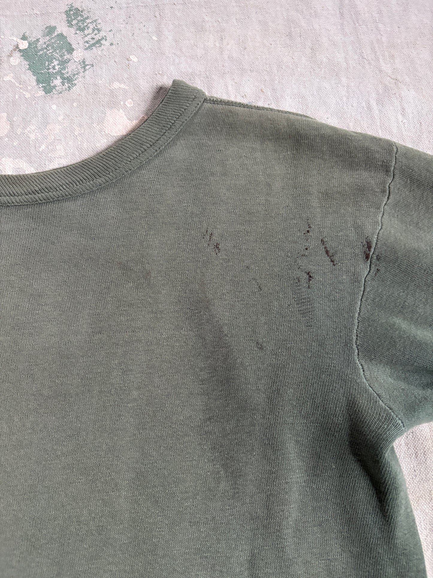 Vintage 60s Blank Green Sweatshirt