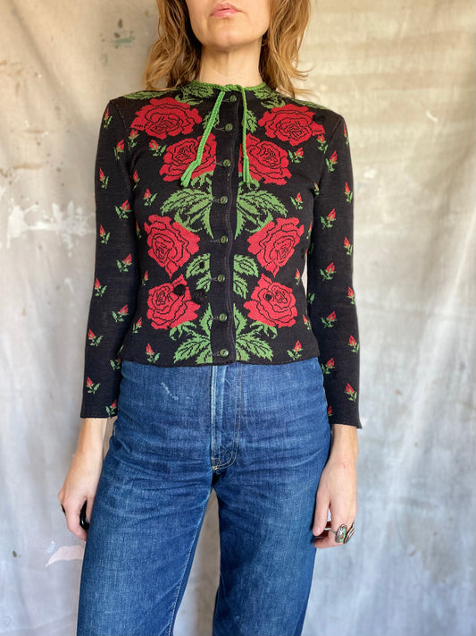 40s Catalina Rose Sweater