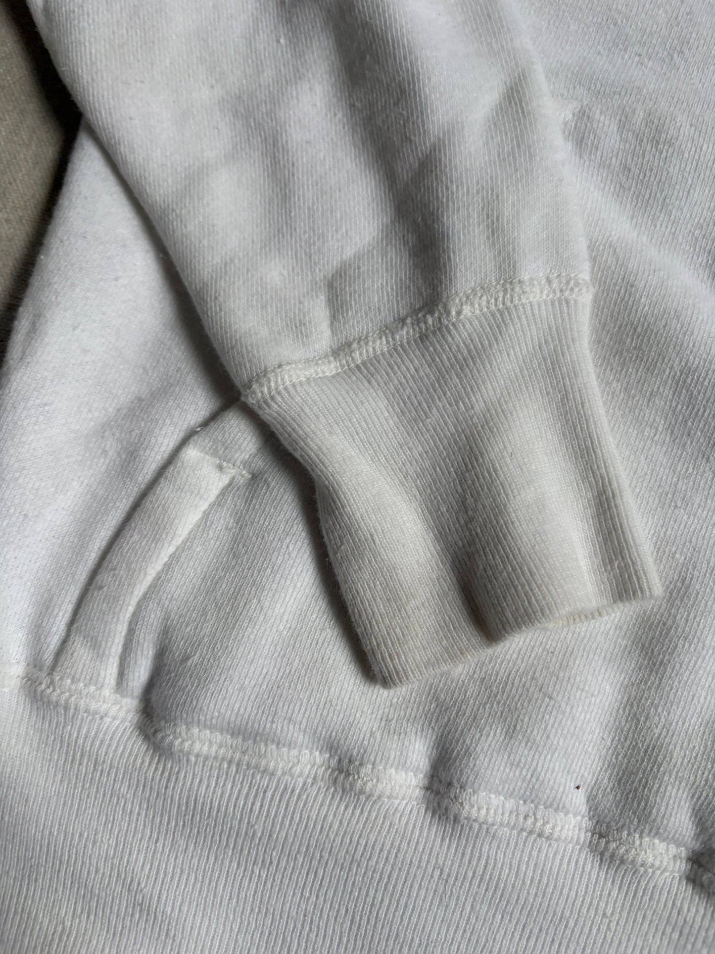 Vintage 60s Mayo Spruce Blank White Sweatshirt Hoodie