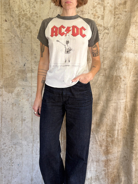 Vintage 80s AC/DC Flick Of The Switch World Tour Tee